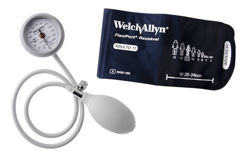 Imagem 3 de 10 de Aparelho Pressão Esfigmomanometro Welch Allyn Durashock Ds44