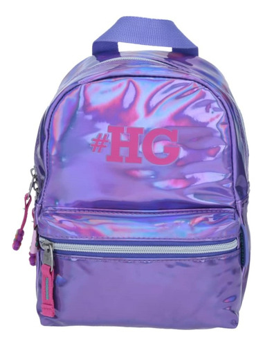 Mochila Mini Backpack Happy Girl Hg Tornasol Violeta Chenson