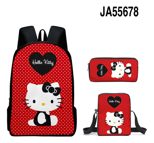 Nueva Hellokitty Cute Hello Kitty En 3d De Tres Piezas