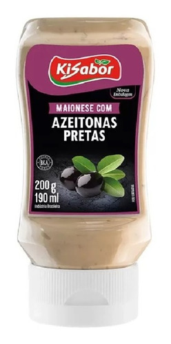 Maionese Com Azeitonas Pretas 200g Kisabor 