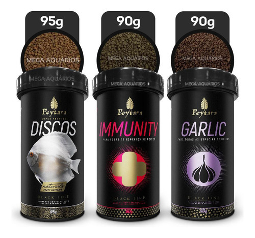Kit Poytara Discos Naturals 95g + Immunity 90g + Garlic 90g