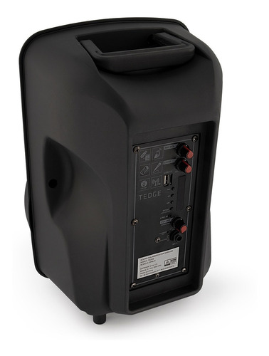 Caixa De Som Portátil Bluetooth Karaokê Com Microfone Tedge