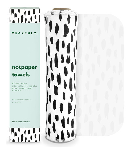 Toallas De Papel Reutilizables, 10 Rollos De Algodón Lavable