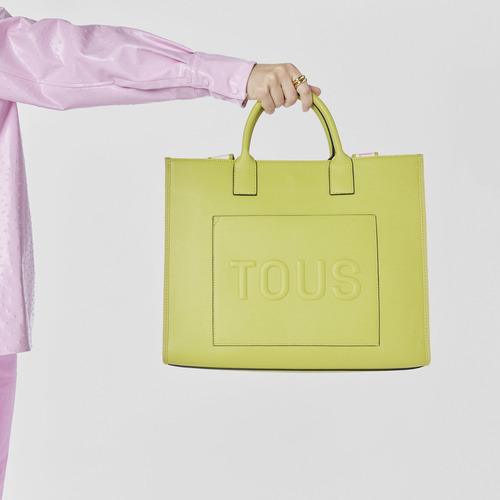 Bolso Shopping Grande Amaya Lima Tous La Rue Color Verde