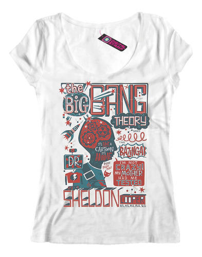 Remera Mujer The Big Bang Theory Dr. Sheldon S6 Dtg Premium