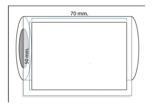 Rollo Etiquetas Térmicas 50x70 Mm. 1200 Etiquetas, Agronewen