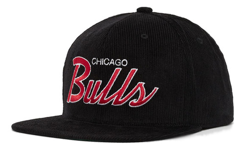 Gorra Mitchell & Ness Chicago Bulls Cord Script Basquetbol N