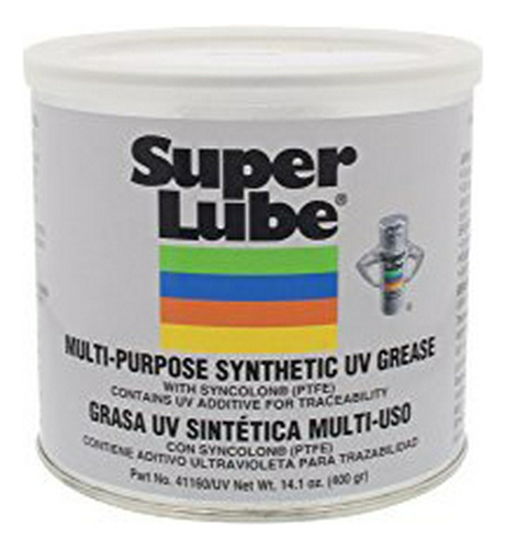 Super Lube 41160/uv Synthetic Uv Grease (nlgi 2), 14.1 Oz Ca