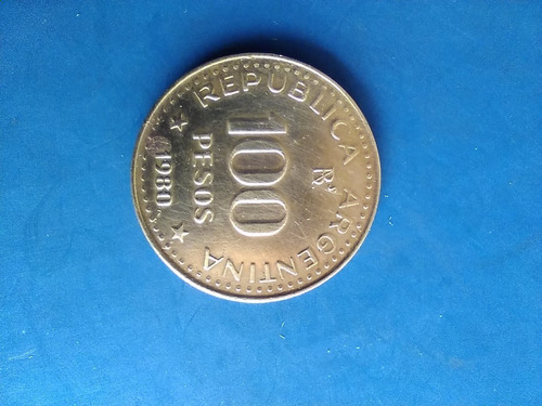 Monedas Antiguas Argentina De 100 Pesos Año 1980 San Martin