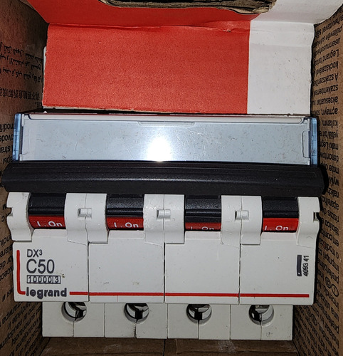 Interruptor Automatico 4p 50a Curva C 15 Ka Ref 409341 Legra