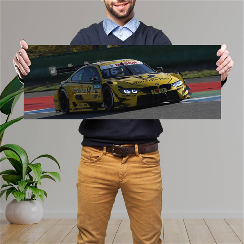 Cuadro 30x80cm Auto 2017 Bmw M4 Dtm Auto 578