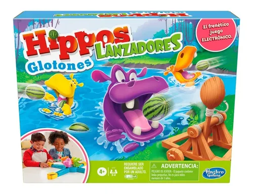Juego Hippos Glotones Lanzadores Hasbro Meses sin intereses