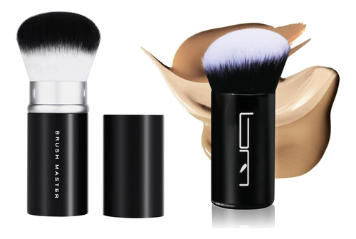 Brush Master Brocha Retractil De Maquillaje Kabuki Para Polv