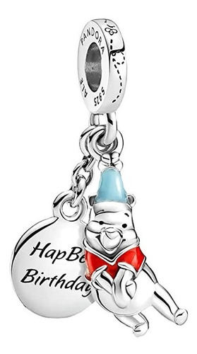 Charm Pandora Winnie Pooh Cumpleaños Disney Plata Ale S925.