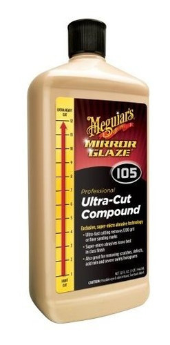Meguiars M105 Mirror Glaze Ultracut Compound 32 Oz