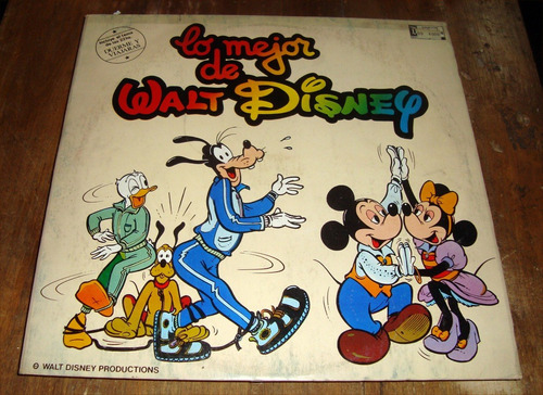 Lo Mejor De Disney Mickey Minnie Goofy Lp Argentino Kktus