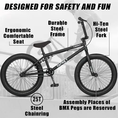 Bicicleta Freestyle Bmx Yaphet De 20 Pulgadas Para Principia