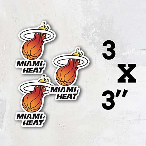 Miami City Heats Sport Basketball Team Logo Emblema De Vinil