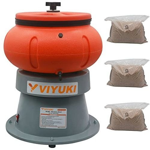 Viyuki Rock Tumbler Vaso Vibratorio De 18 Libras Para Pulir 