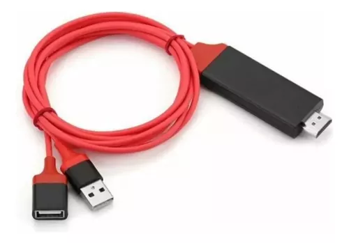 Cable USB universal 3 en 1 con entrada HDMI y adaptador para Android y iOS.