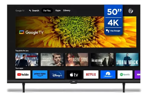comprar Smart Tv De 50  Bgh Google Tv B5024us6g Con Pantalla Led 4k