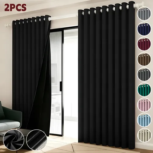 2 Panele Cortinas Blackout Para Ventana 264x214cm Habitacion