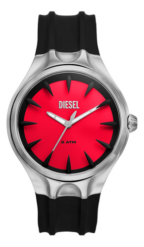 Reloj Hombre Diesel Streamline De Silicona2 Correa Negro