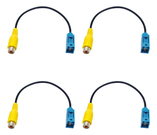 Adaptador De Cable De Vídeo 4x Fakra Reverse Av In Camera Vi