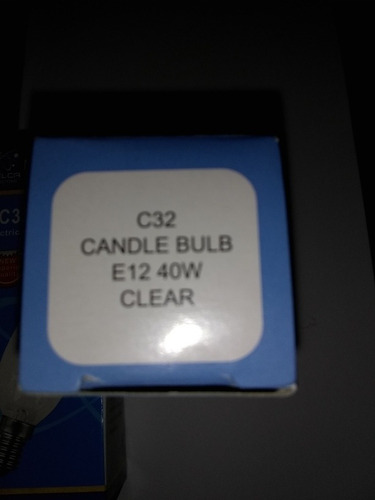 Bombillo Incandecente Tipo Vela De 60w.e14/12.120v.