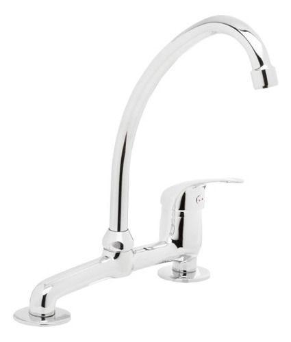 Griferia Cocina Monocomando Dual Genebre Cromo Cromado