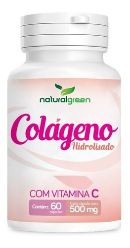 Colágeno Hidrolisado + Vit C + Vit. A 60cáps Natural Green