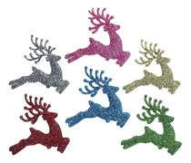 Comprar 36 Renos Diamantados Multicolor De 6 Cm Adornos Navideños Colgantes.