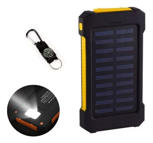 Powerbank Solar Impermeable 20000mah 2 Puertos Usb Yy