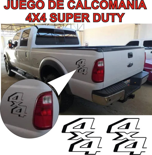 Calcomanias 4x4 Super Duty