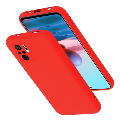 Funda For Xiaomi Redmi Note 10s Soft Feeling Antishock Rojo