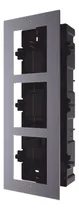 Comprar Base De 3 Espacios Para Empotrar Módulos De Videoporteros Color Gris Oscuro