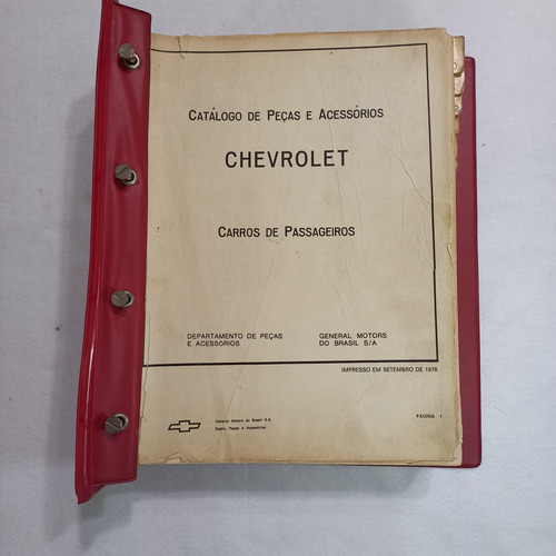 Catálogo De Peças Gm Opala Até 76 (Usado)