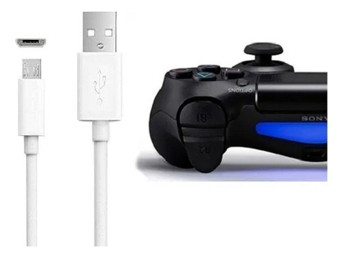 Cable De Carga Para Mando Control Ps4 2mts Compatible