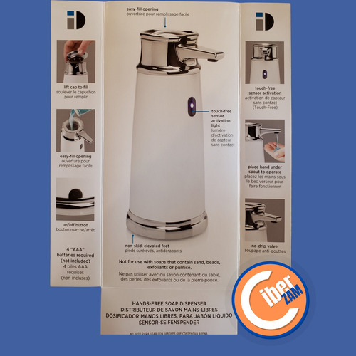 3 Dispensadores Sensor Automatico P/gel Antibacterial /jabón