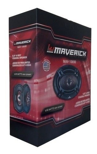 Imagen 5 de 9 de Juego De Parlantes Para Auto 6x9 Maverick 4 Vías 650w Audio