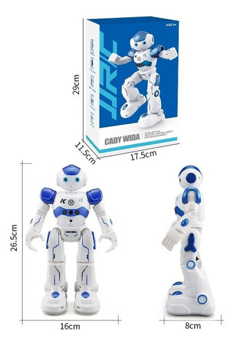 Mini Robot Inteligente Rc Jjrc R2 Cady Wida-azul Color Fix