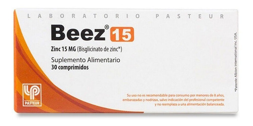 Beez-15 15 Mg. 30 Comprimidos Sabor Sin Sabor