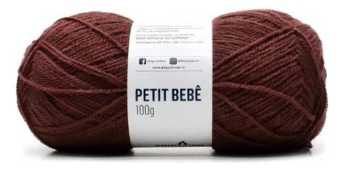 Lã Petit Bebê Pingouin 100g - Tricô E Crochê Cor 0715 - Chocolate