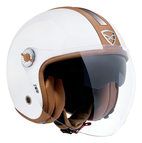 Casco abierto Nexx X70 Tricomposite Groovy más vendido, color blanco, talla 59/60 (L)