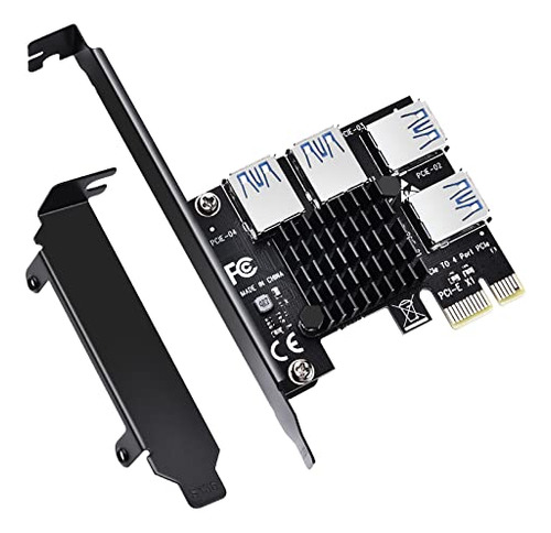 Tarjeta Riser Pcie 1 A 4 Puertos Pci Express 16x Usb 3.0