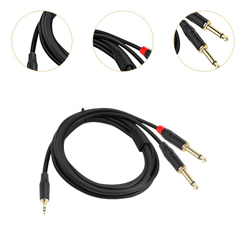 3.5 Mm Hasta El Doble Adaptador Estéreo De Cable 200 Cm