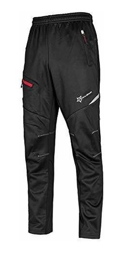 Rock Bros Cycling Pants For Men Windproof Thermal Fleece Win