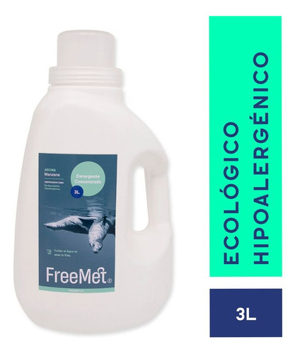 Detergente Ecológico 100% Biodegradable 3 Litros Freemet