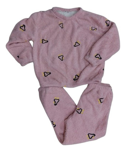 Pijama 2 Piezas De Peluche Con Corderito