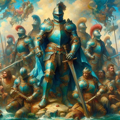 Obra De Arte Digital La Batalla De San Romano 50x50 Única